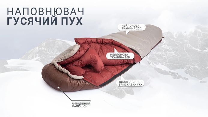 Спальник Naturehike Snowbird NH20YD001, L, 720 г