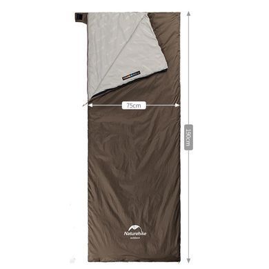 Спальник Naturehike Ultralight LW180 NH21MSD09 XL, серо-синий