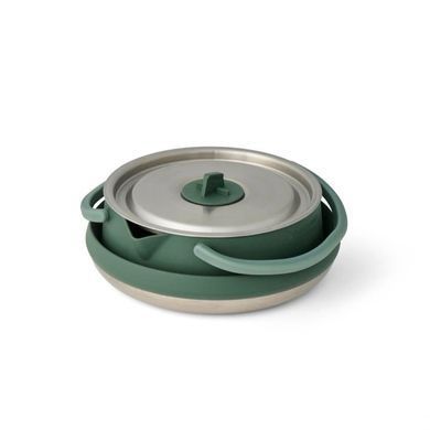 Складной чайник из нержавеющей стали Sea To Summit Detour Stainless Steel Collapsible Kettle (1.6 л, Laurel Wreath Green) (9327868160792)