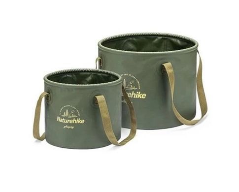Відро складне Naturehike Round bucket PVC NH20SJ040, 10 л, green