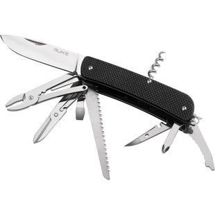 Багатофункціональний ніж Ruike Criterion L51, (8.5 см) 12C27 / G10 чорний, 23 інстр.