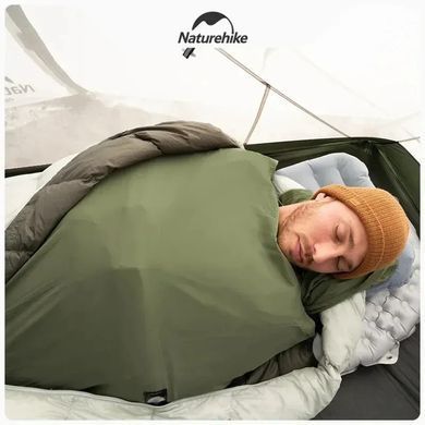 Вкладиш у спальник Naturehike CNH22SD016, нейлон, зелений