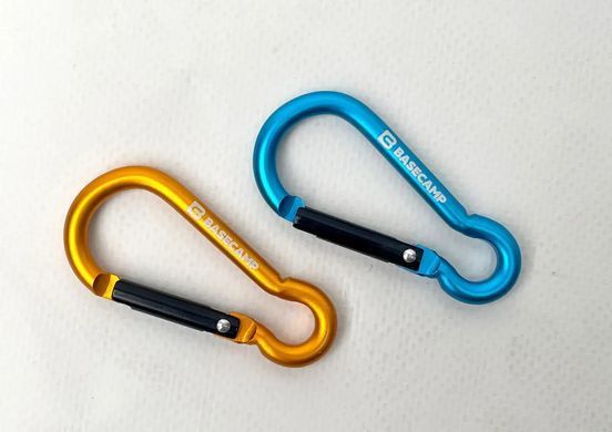 Набор алюминиевых сервисных карабинов Base Camp Omega 6 Straight Set, 2 шт, Blue/Orange (BCP 61216)