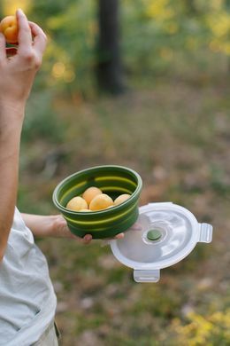 Контейнер Tribe Bowl Container 550 мл силіконовий T-FF-0045, ocher