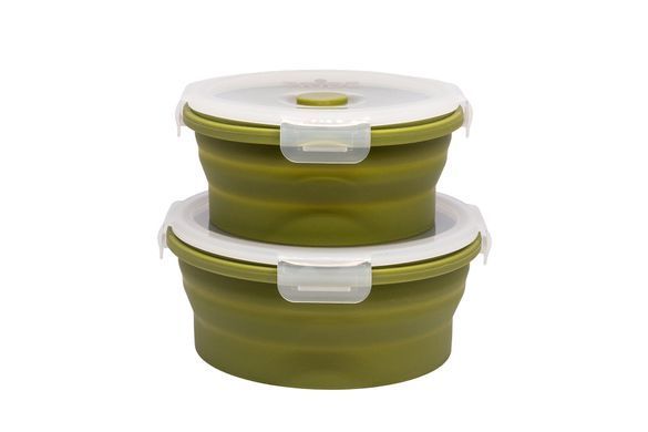 Контейнер Tribe Bowl Container 550 мл силіконовий T-FF-0045, ocher