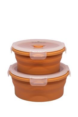 Контейнер Tribe Bowl Container 550 мл силіконовий T-FF-0045, ocher