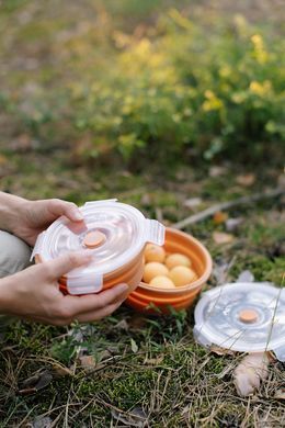 Контейнер Tribe Bowl Container 550 мл силіконовий T-FF-0045, ocher