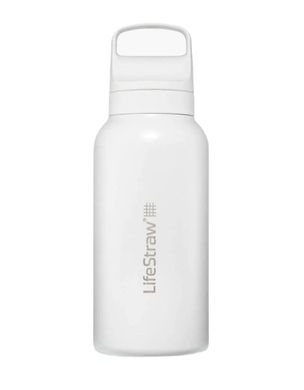 Пляшка-фільтр для води LifeStraw Go SS Filter Bottle, 1 л, Polar White (LSW LGV41SWHWW)