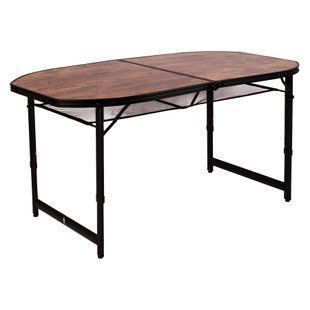 Стол Bo-Camp Woodbine Oval 150x80 cm Black/Wood look (1404230)