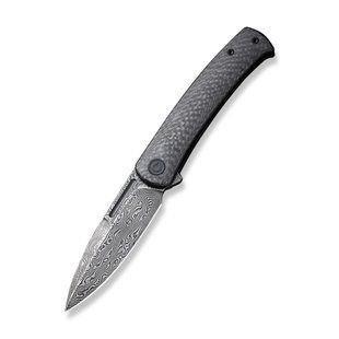 Нож складной туристический Civivi Caetus Flipper, (8.8 см) Damascus / Carbon Fiber