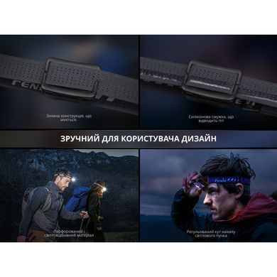 Фонарь налобный Fenix ​​HL12R V2.0 серый