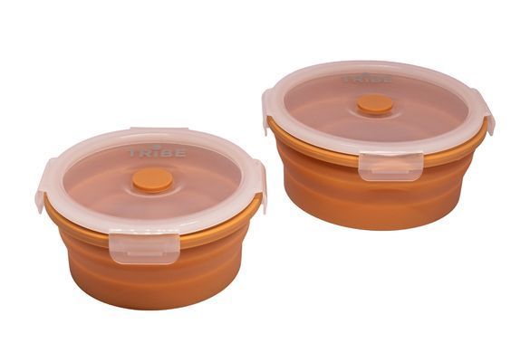 Контейнер Tribe Bowl Container 550 мл силіконовий T-FF-0045, ocher