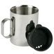 Термокружка с крышкой Tatonka Thermo Delux 300, Silver/Black (TAT 4102.000)