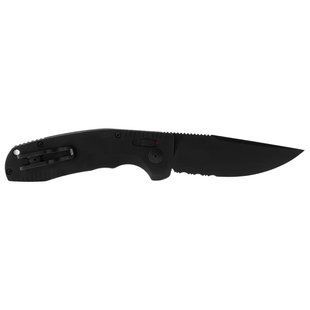 Розкладний ніж SOG SOG-TAC AU, Black, Partially Serrated (SOG 15-38-02-57)
