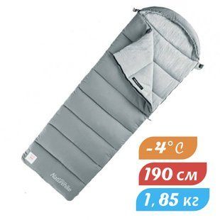 Спальник Naturehike M400 NH20MSD02, сірий
