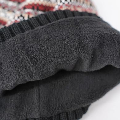 Шапка водонепроницаемая DexShell Beanie Fair Isle DH362BH, S/M, красная