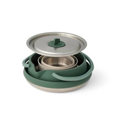 Detour Stainless Steel Kettle Cook Set w/Sack набір посуду (чайник+2 чашки) з чохлом (STS ACK026031-122110)