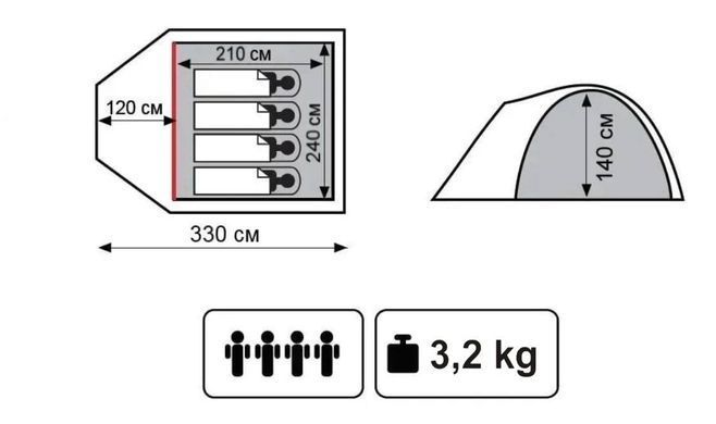 Намет Totem Chinook 4 (v2)