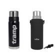 Комплект: термос Tramp Expedition Line 0,75 л UTRC-031 чорний + чохол для термоса Tribe Neoprene Cover 0,75 л