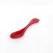 Ложка-вилка (ловилка) пластмассовая Tramp красный