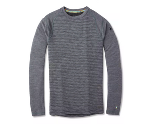 Термокофта мужская Smartwool Men's Merino Mid 250 Pattern Crew, Medium Gray Tick Stitch, р.S (SW SS601.B99-S)