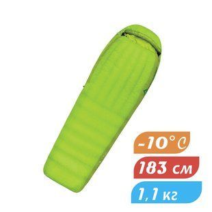 Спальник Sea To Summit Ascent AcII (-4/-10&deg;C), 183 см - Left Zip, Lime (STS AAC2-R)