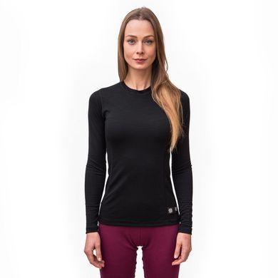 Термофутболка женская Sensor Merino DF LS black 15100029, SW11M-black-L
