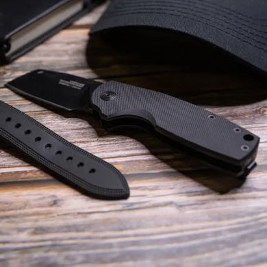 Раскладной нож SOG Stout SJ, OD Green, Cleaver, Stonewash (SOG 16-03-06-57)