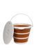 Відро Tribe Water Bucket Lid 10 л силіконове з кришкою T-FJ-0050, terracota