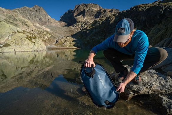 Фильтр для воды LifeStraw Peak Gravity, 8 л, Mountain Blue (LSW LSPSF8MBWW)