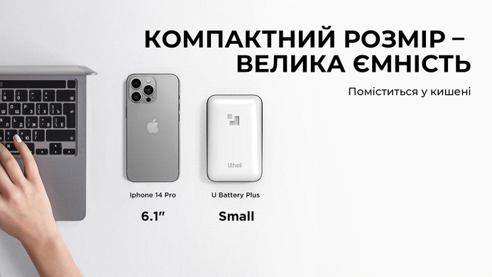 Повербанк Litheli Power Bank 20 000 mAh, 45 W, 4А, Fast Charge