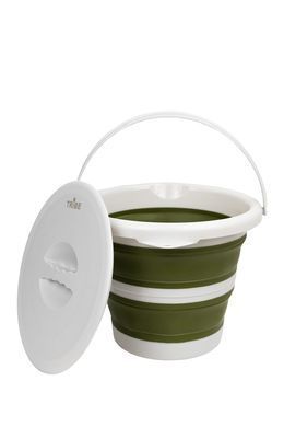 Ведро Tribe Water Bucket Lid 5 л силиконовое с крышкой T-FJ-0049, terracota