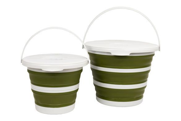 Ведро Tribe Water Bucket Lid 5 л силиконовое с крышкой T-FJ-0049, terracota