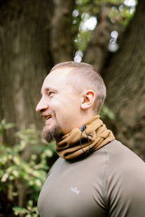 Пов'язка флісова Tribe Neck Warmer з затяжкою OS, coyote