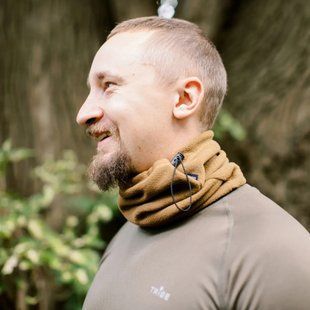 Пов'язка флісова Tribe Neck Warmer з затяжкою OS, coyote