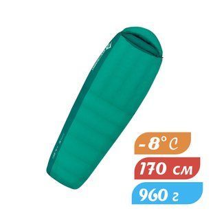 Жіночий спальник Sea To Summit Journey JoI (-1/-8&deg;C), 170 см - Right Zip, Peacock/Emerald (STS AJO1-WR)