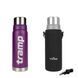 Комплект: термос Tramp Expedition Line 0,75 л UTRC-031 фиолетовый + чехол для термоса Tribe Neoprene Cover 0,75 л